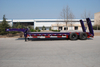 2 lines 4 axles transport heavy machine lowbed trailer