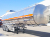 45000 liters transport drinking water three axles aluminum tank trailer