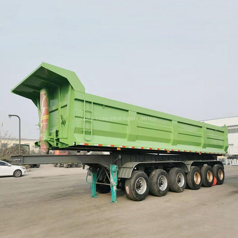 Heavy duty transport stones rear dump truck trailer