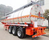 Three axles 48000 liters transport milk aluminum tanker trailer