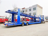 Two single wheeler axles car transporter trailer