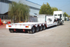 Front loading gooseneck detachable lowbed semi trailer