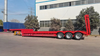 Transport 150T heavy equipment 3 lines 6 axles lowbed trailer