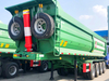 Transport sand stone 80Tons three axles dump semi trailer