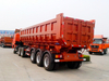 Transport sand stone 80Tons three axles dump semi trailer