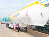 Three axles air suspension 40000L fuel tanker trailer