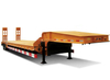 2 lines 4 axles transport heavy machine lowbed trailer