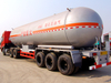 Tri-axle 50CBM 60000 liters LPG tank trailer