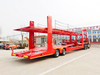 Transport 6 cars drop axles ratchets installed single wheeler car carrier semi trailer