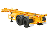 Two axles transport 20ft container skeleton chassis trailer