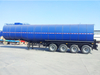 Three axles heating system installed asphalt tank bitumen tanker trailer