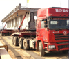 150T heavy duty machine transport modular low bed semi trailer