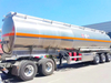 Three axles 48000 liters transport milk aluminum tanker trailer