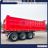 Transport sand stone 60Tons three axles Hyva cylinder dump trailer