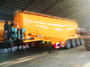 4 axles 60cbm tank transport bulk powder cement tanker trailer